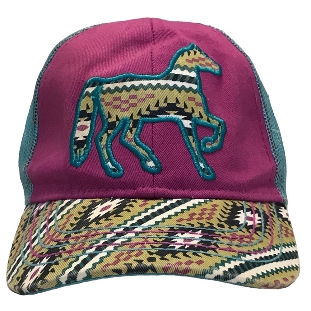 Farm Girl Horse Design Adjustable Ball Cap